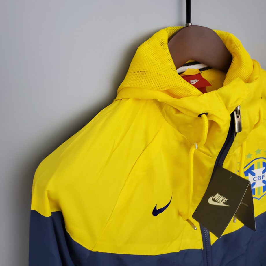 Brazil Windbreaker Blue and Yellow