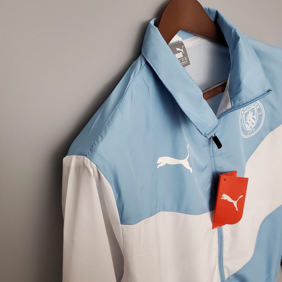 Manchester City Windbreaker Blue and White